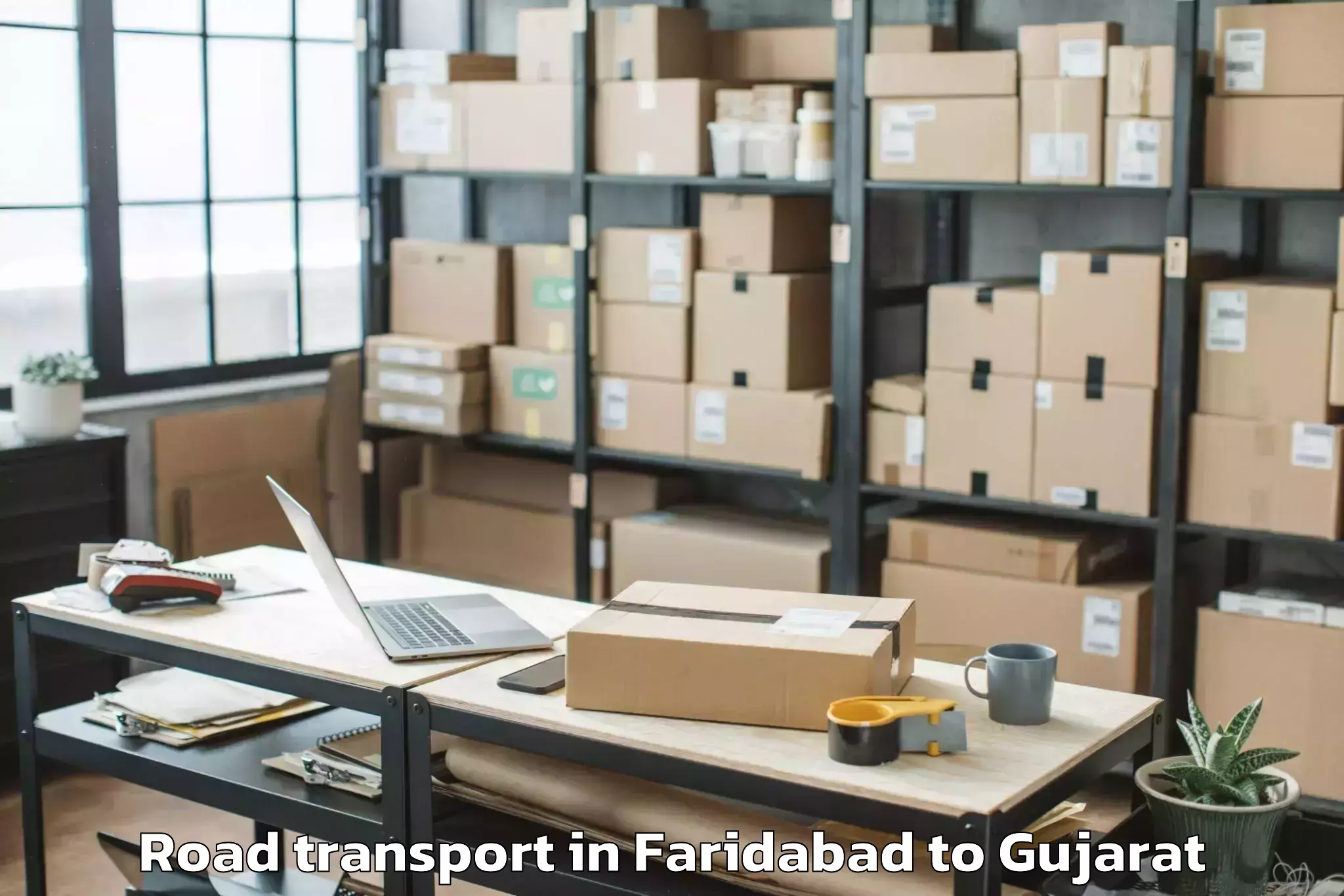 Get Faridabad to Becharaji Road Transport